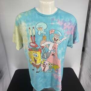 Nickelodeon Sponge Bob tie dye 1XL tee shirt